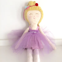 Pinkie in lavender tutu dress  - The Twin Travel Sisters collection