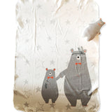 Forest Bears Organic Blanket set