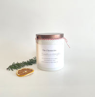 The Chronicles Candle I  Organic Soy Candle Grapefruit and Mangosteen in a Ceramic jar