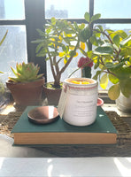 The Chronicles Candle I  Organic Soy Candle Grapefruit and Mangosteen in a Ceramic jar