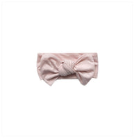 cashmere cotton jersey bow headband for baby