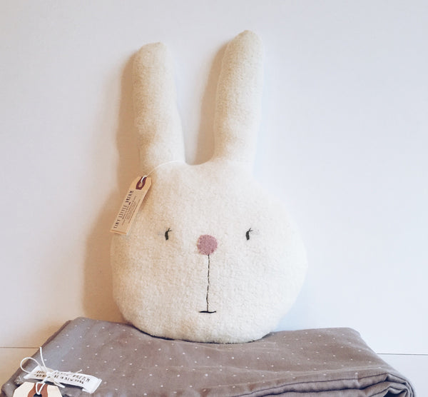 Sherpa Bunny Pillow-100% organic cotton